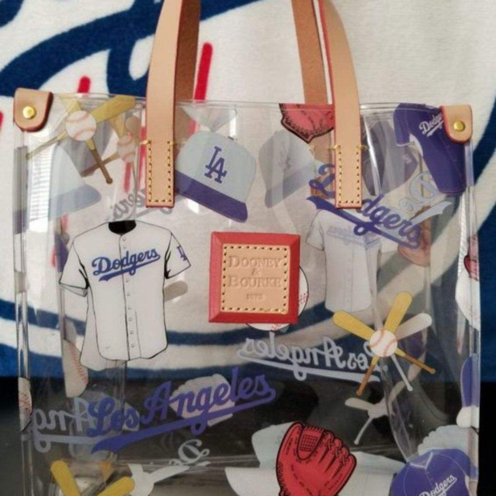 ISO Dooney & Bourke LA Dodgers Clear Lunch Tote MLB Baseball $200 OBO
